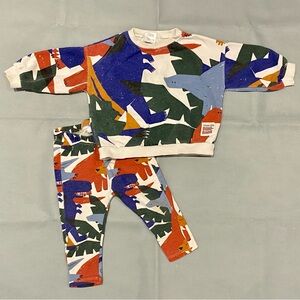 Zara baby leggings and oversized sweater